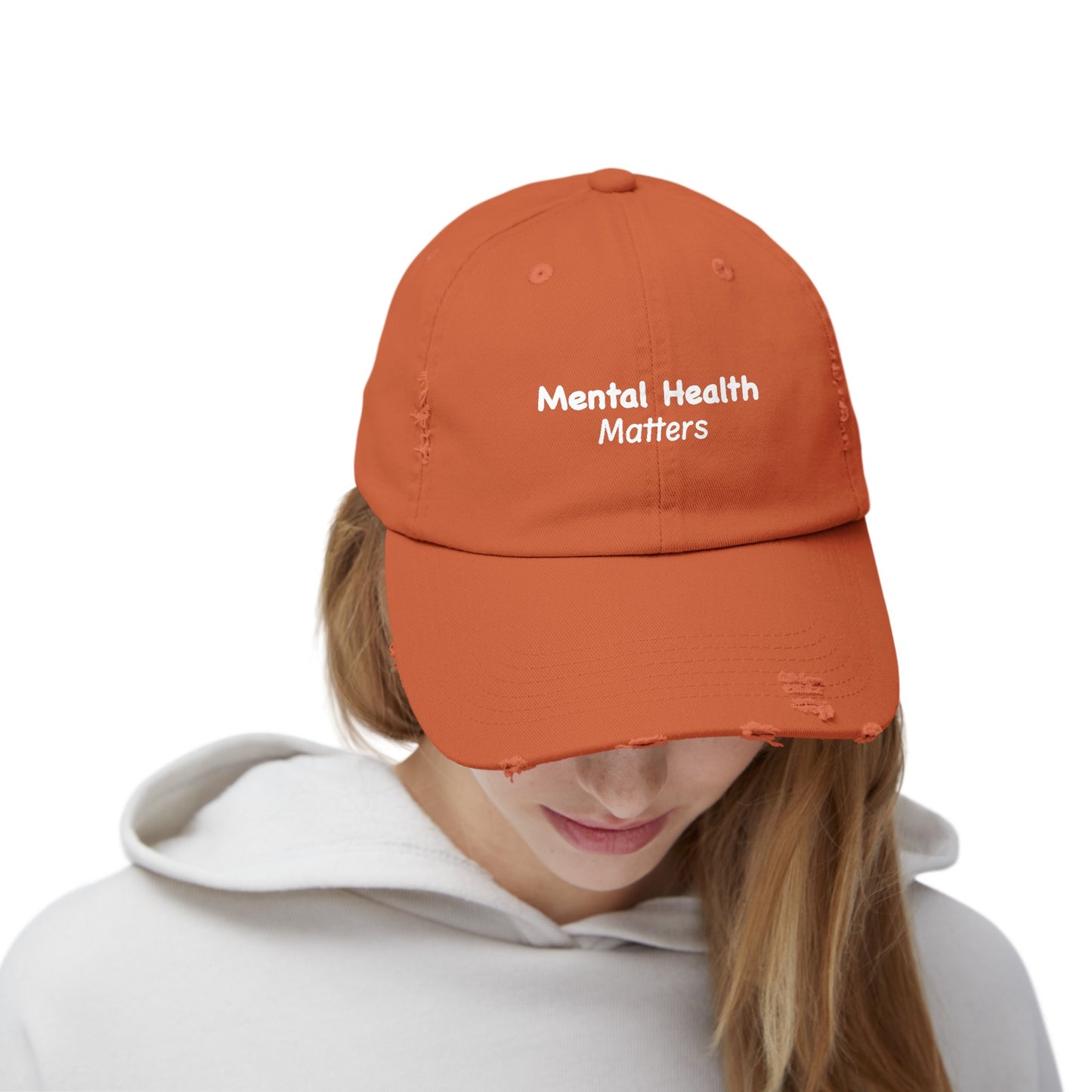 Mental Health Matters Unisex Distressed Cap