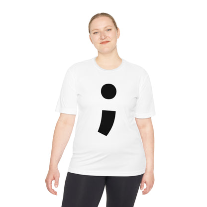 Semi-Colon ; Moisture Wicking Tee