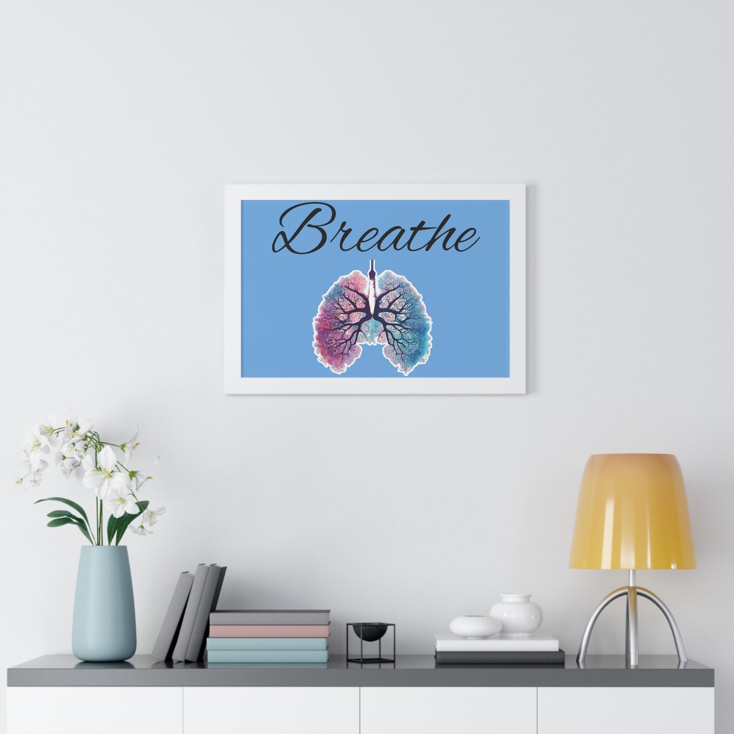 Breathe Framed Horizontal Poster