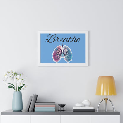 Breathe Framed Horizontal Poster