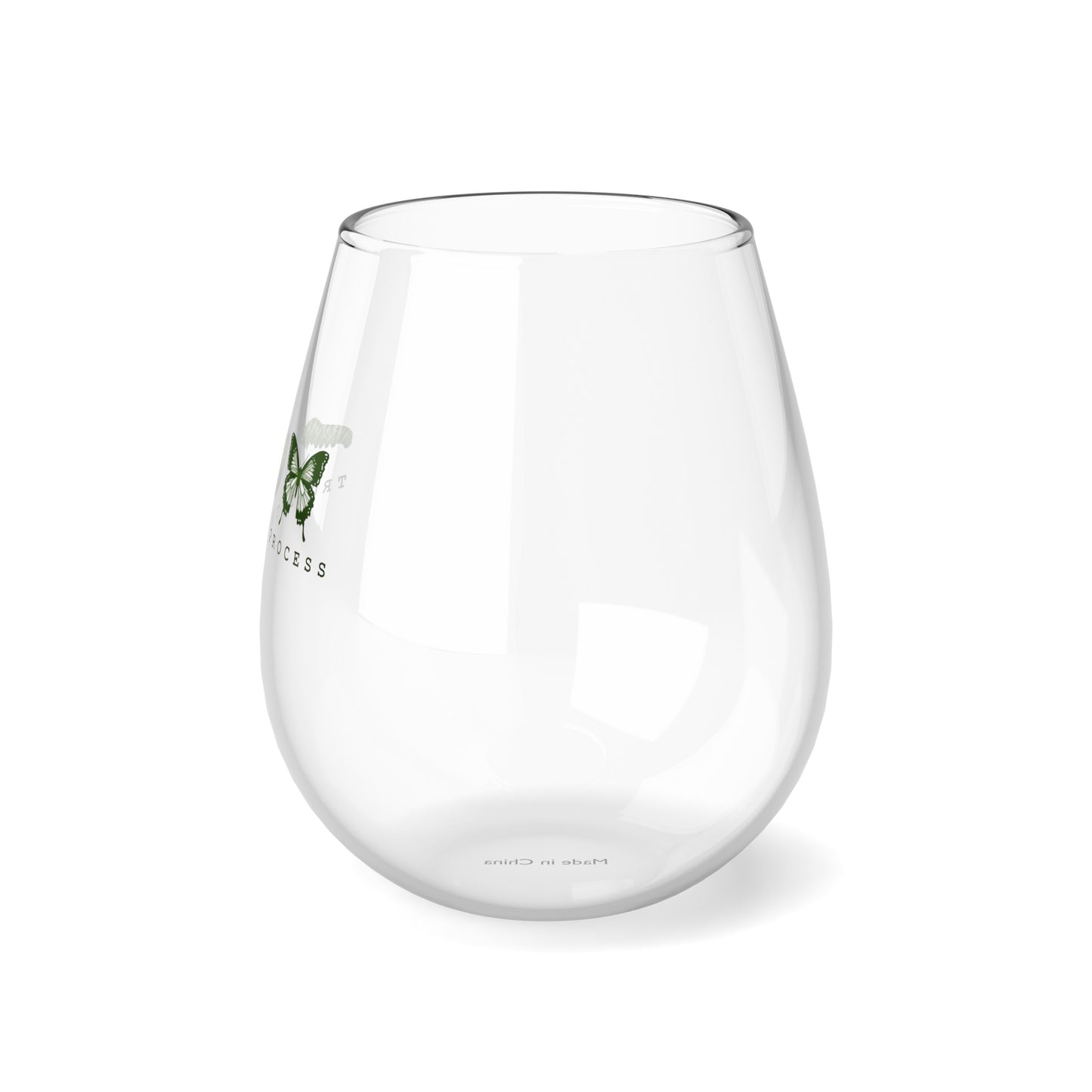 Trust The Process 12oz Stemless Wine Glass