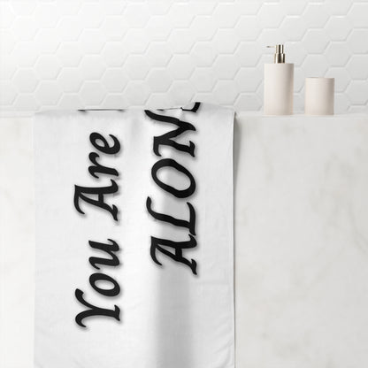 You Are Not Alone Mink-Cotton Towel