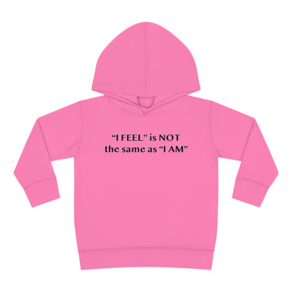 I Feel is Not the same as I Am Toddler Pullover Fleece Hoodie