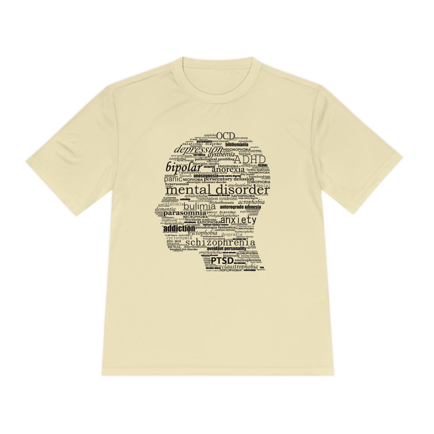 Mental Disorder Silhouette Moisture Wicking Tee