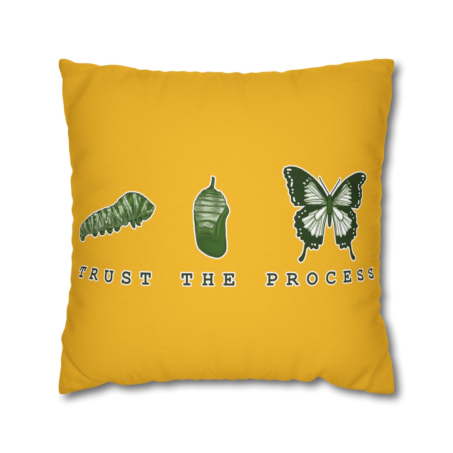 Trust The Process Spun Polyester Square Pillowcase