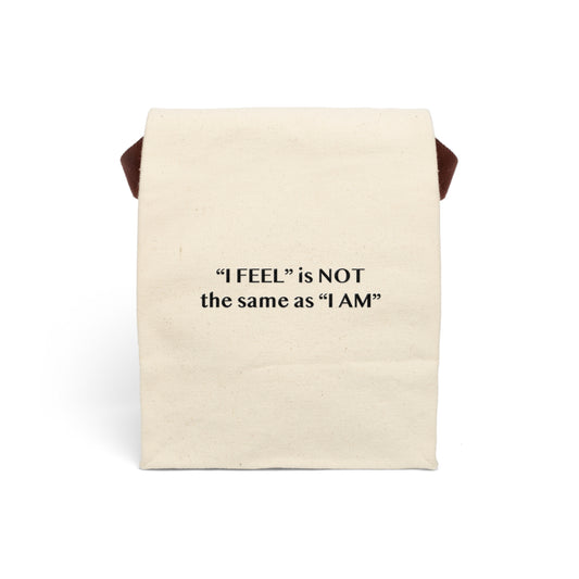 I Feel is Not the same as I Am Canvas Lunch Bag With Strap