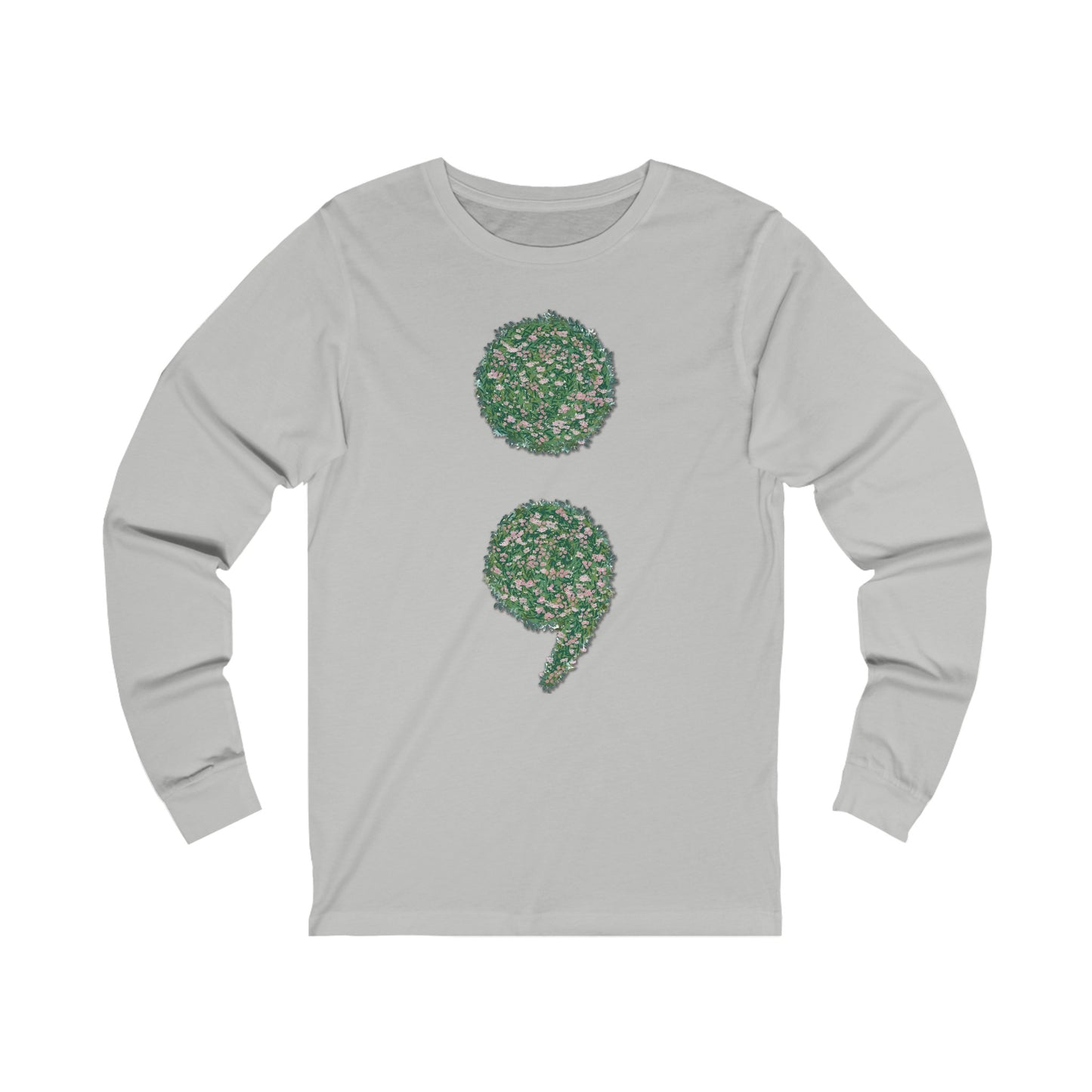 Flowers Semi-Colon Jersey Long Sleeve Tee