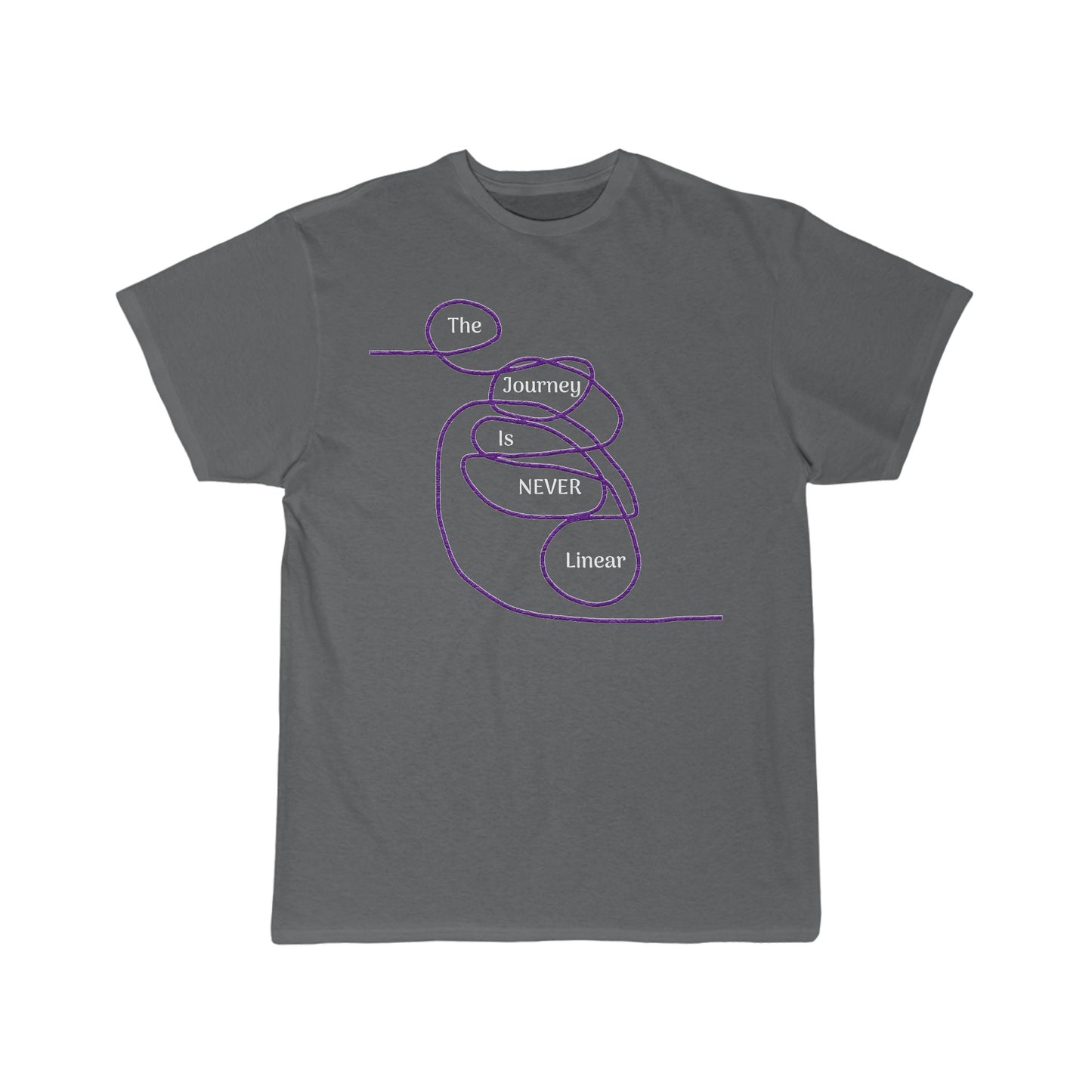 The Journey is Never Linear Men's Short Sleeve Tee