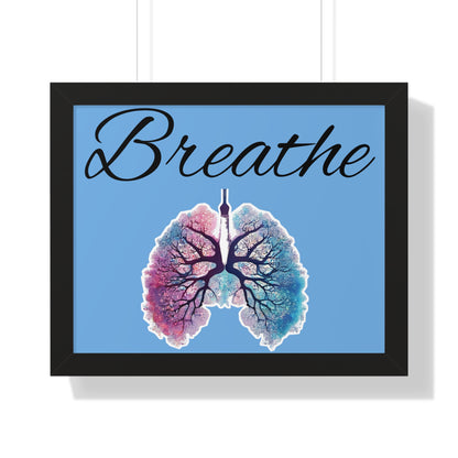 Breathe Framed Horizontal Poster