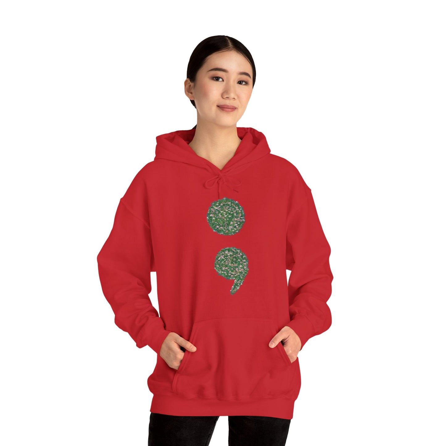 Flowers Semi-Colon Heavy Blend™ Hooded Sweatshirt