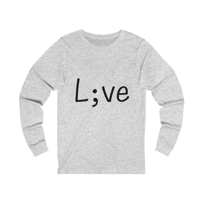 Semi-Colon L;ve Jersey Long Sleeve Tee