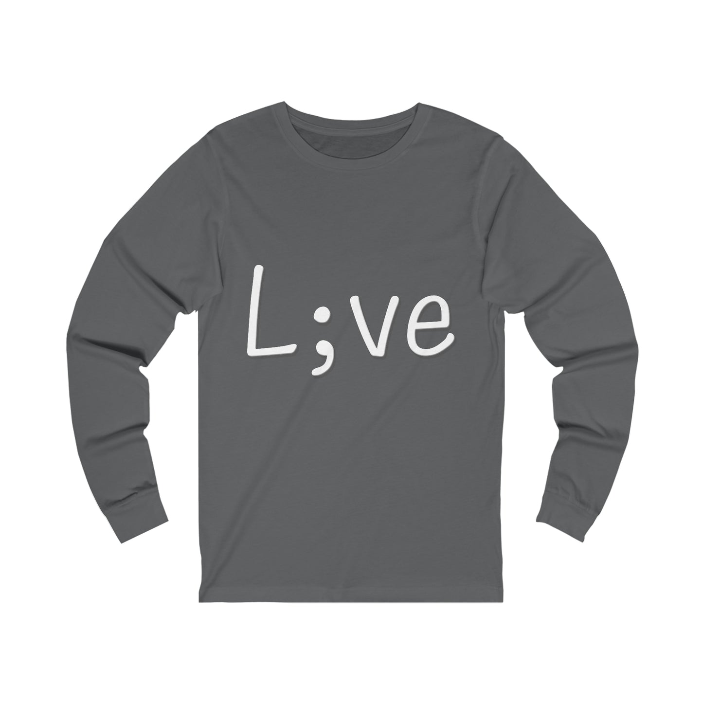 Semi-Colon L;ve Jersey Long Sleeve Tee