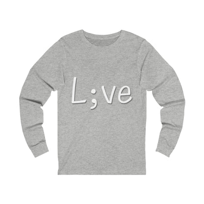 Semi-Colon L;ve Jersey Long Sleeve Tee