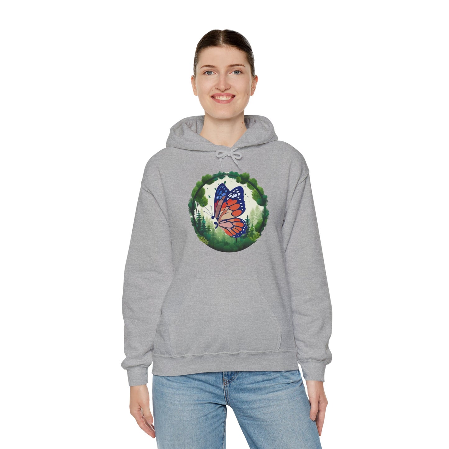 Semi-Colon Butterfly Heavy Blend™ Hooded Sweatshirt