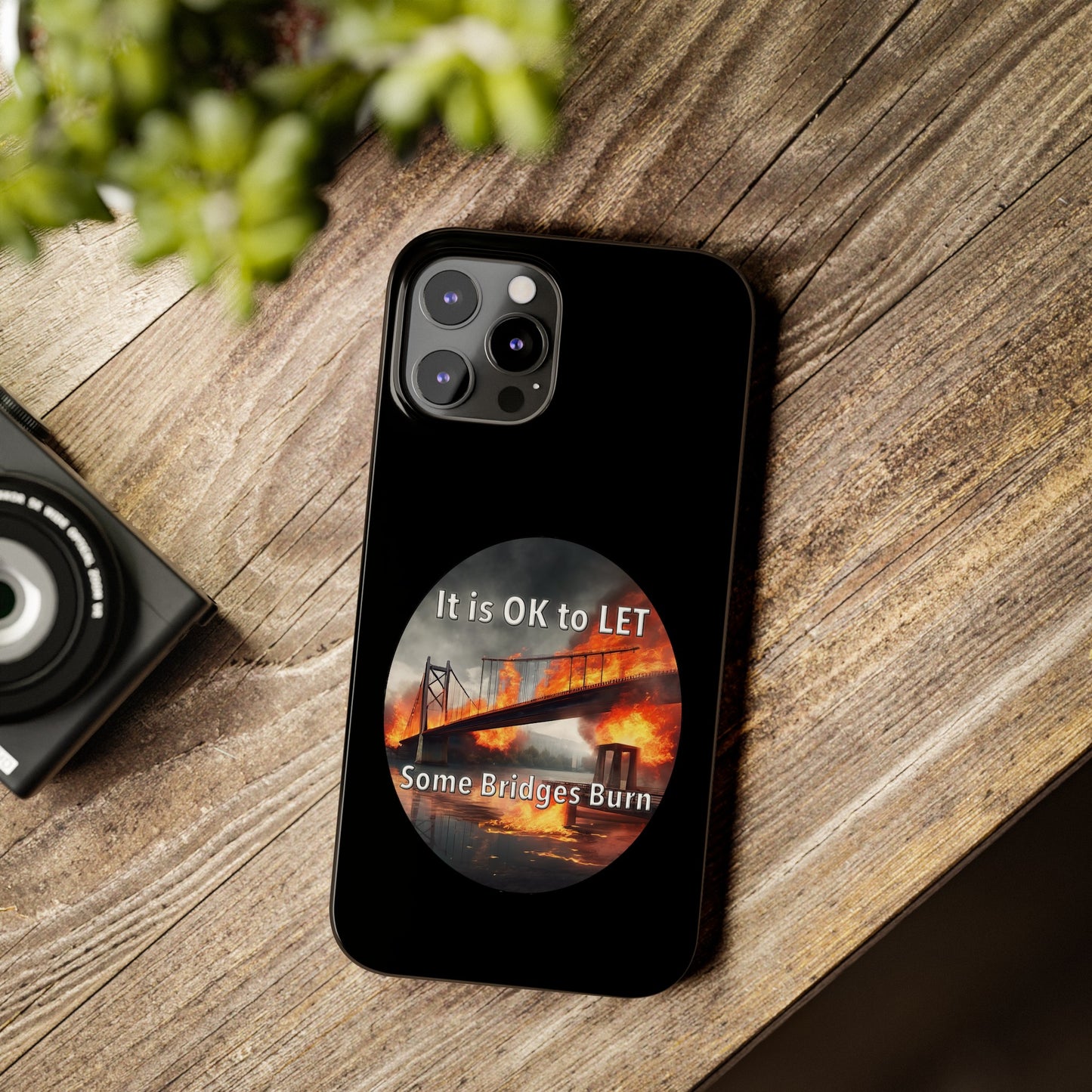 It is OK to let some Bridges Burn Slim Phone Cases