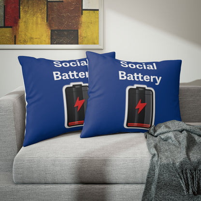 Social Battery Low Pillow Sham