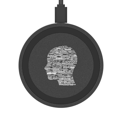 Mental Disorder Silhouette Wireless Charging Pad