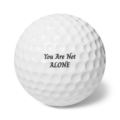 You Are Not Alone Golf Balls, 6pcs