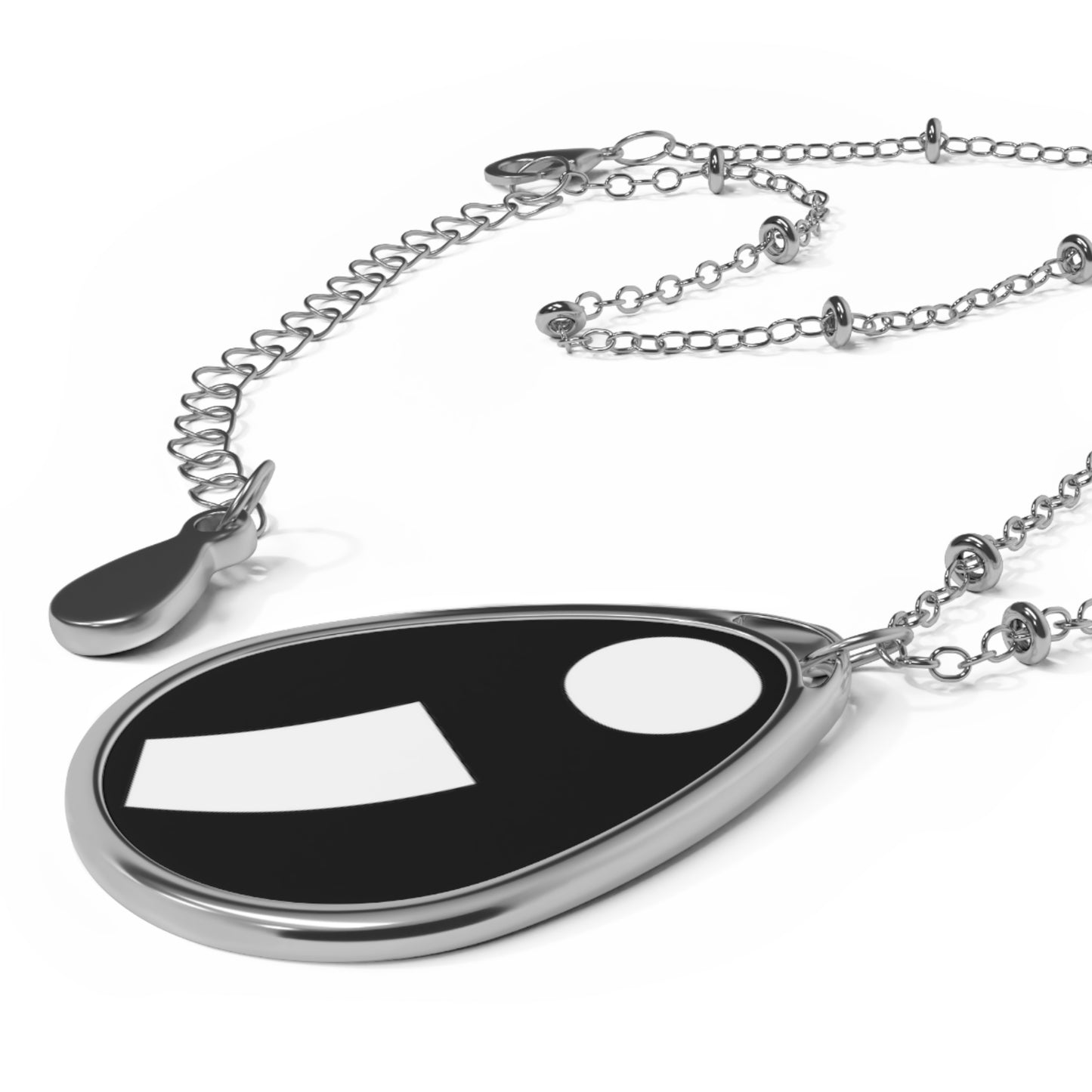 Semi-Colon ; Oval Necklace