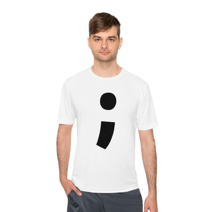 Semi-Colon ; Moisture Wicking Tee