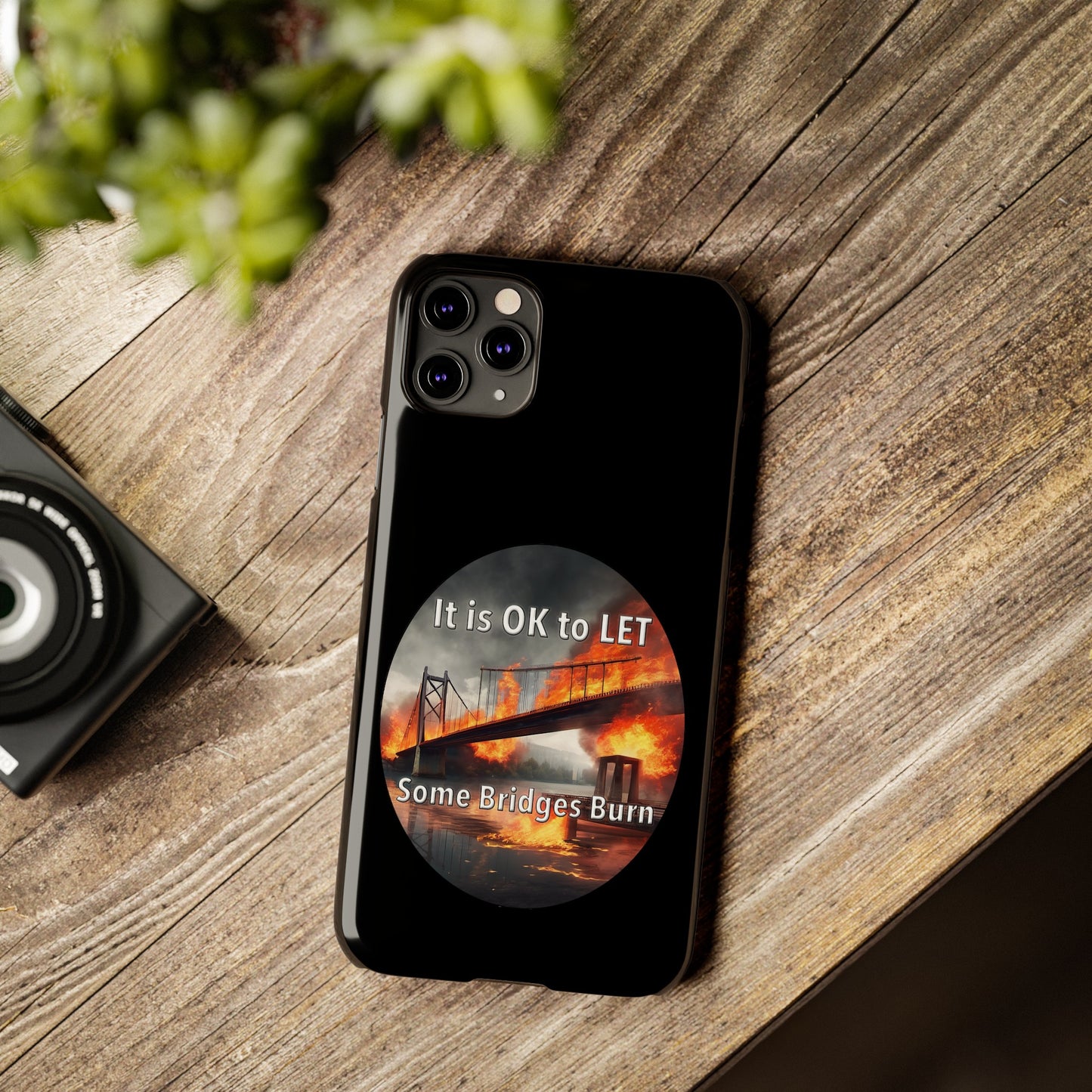 It is OK to let some Bridges Burn Slim Phone Cases