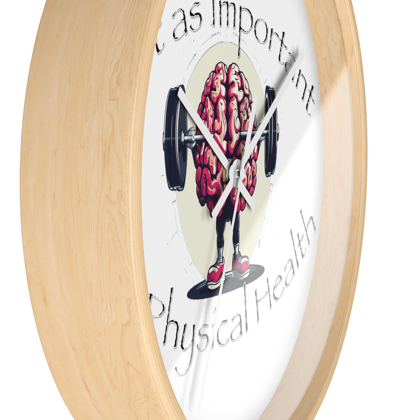 Mental Health Muscle Wall Clock