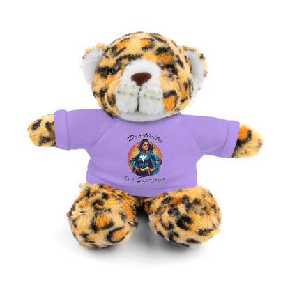 Positivity is a Superpower Female Superhero Stuffed Animals with Tee