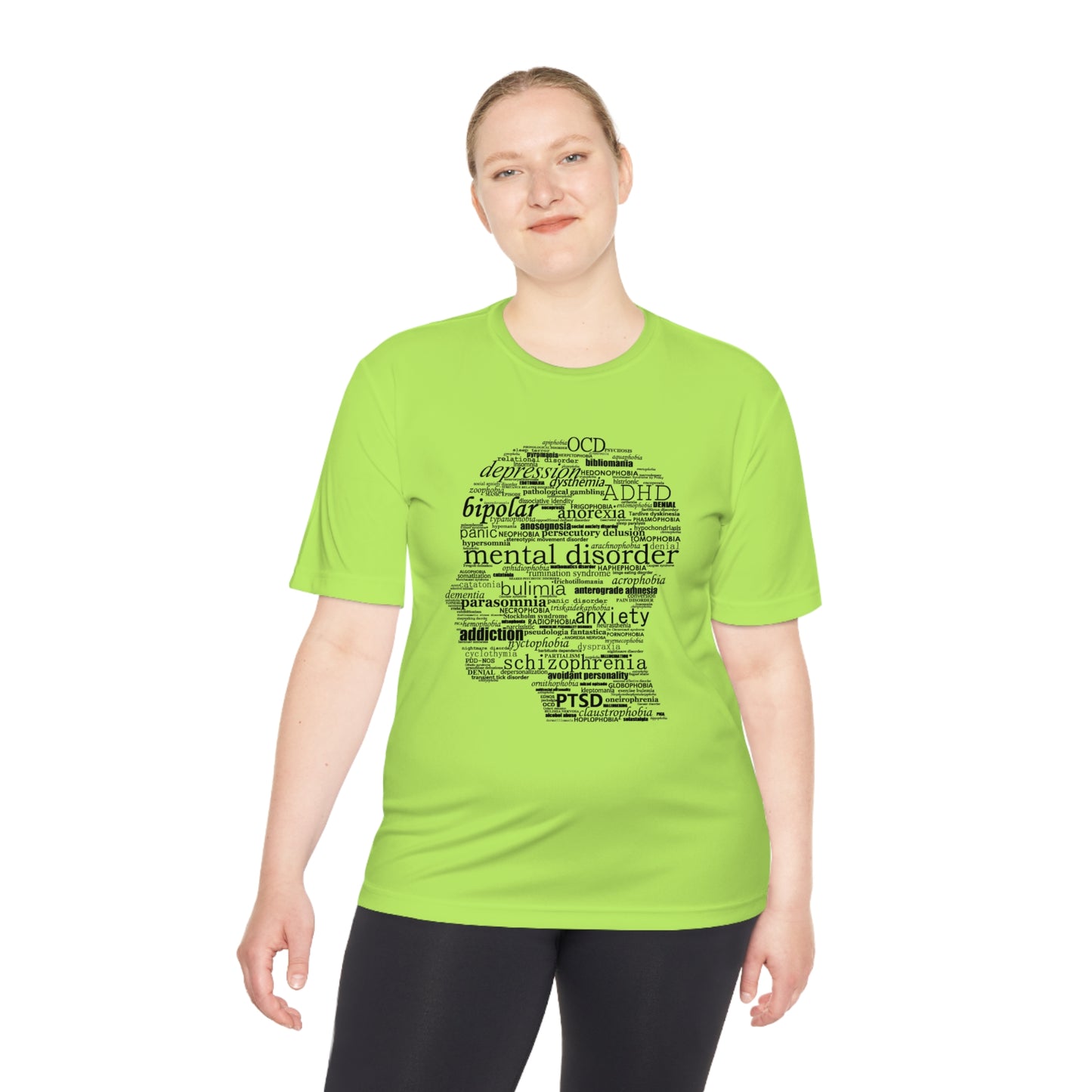 Mental Disorder Silhouette Moisture Wicking Tee