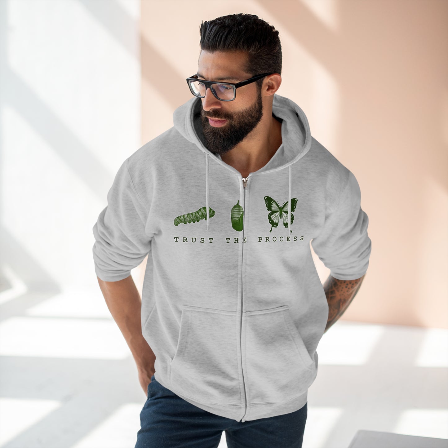 Trust The Process Unisex Zip Hoodie