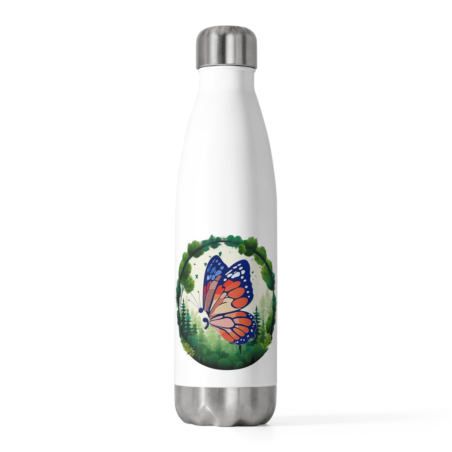 Semi-Colon Butterfly 20oz Insulated Bottle