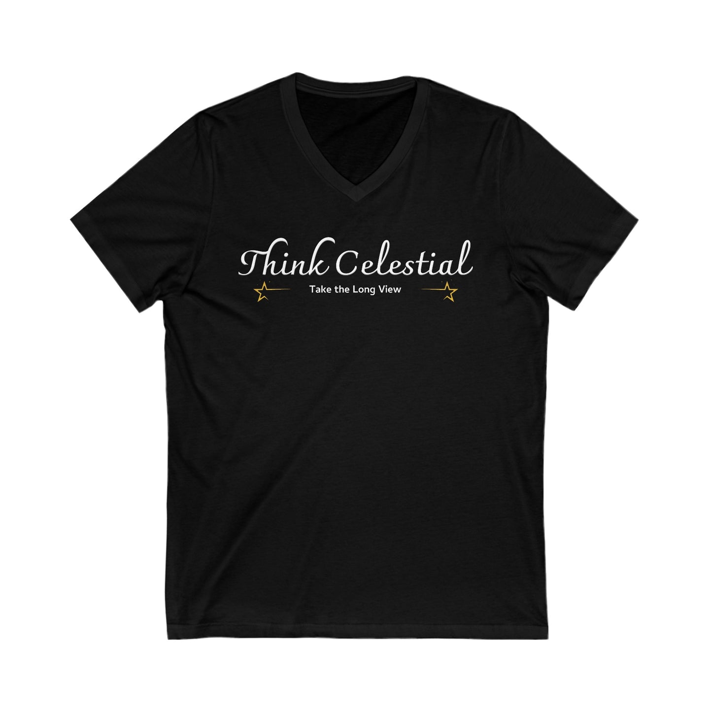 Think Celestial Jersey Short Sleeve V-Neck Tee