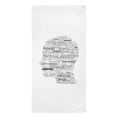 Mental Disorder Silhouette Mink-Cotton Towel