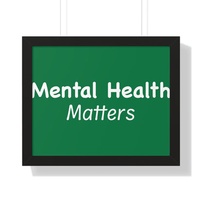 Mental Health Matters Framed Horizontal Poster