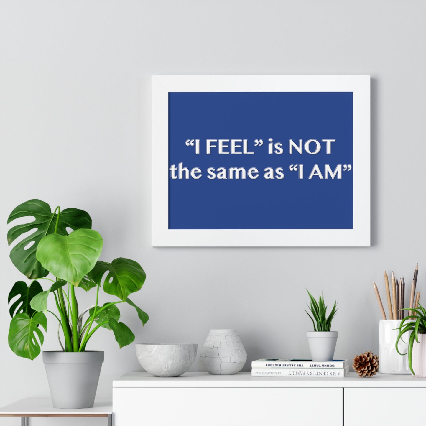 I Feel is Not the same as I Am Framed Horizontal Poster