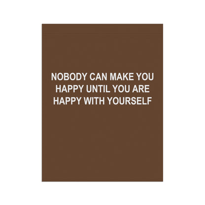 Happy with Yourself Garden & House Banner