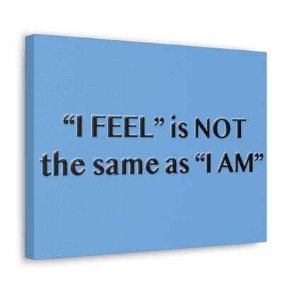 I Feel is Not the same as I Am Canvas Gallery Wraps