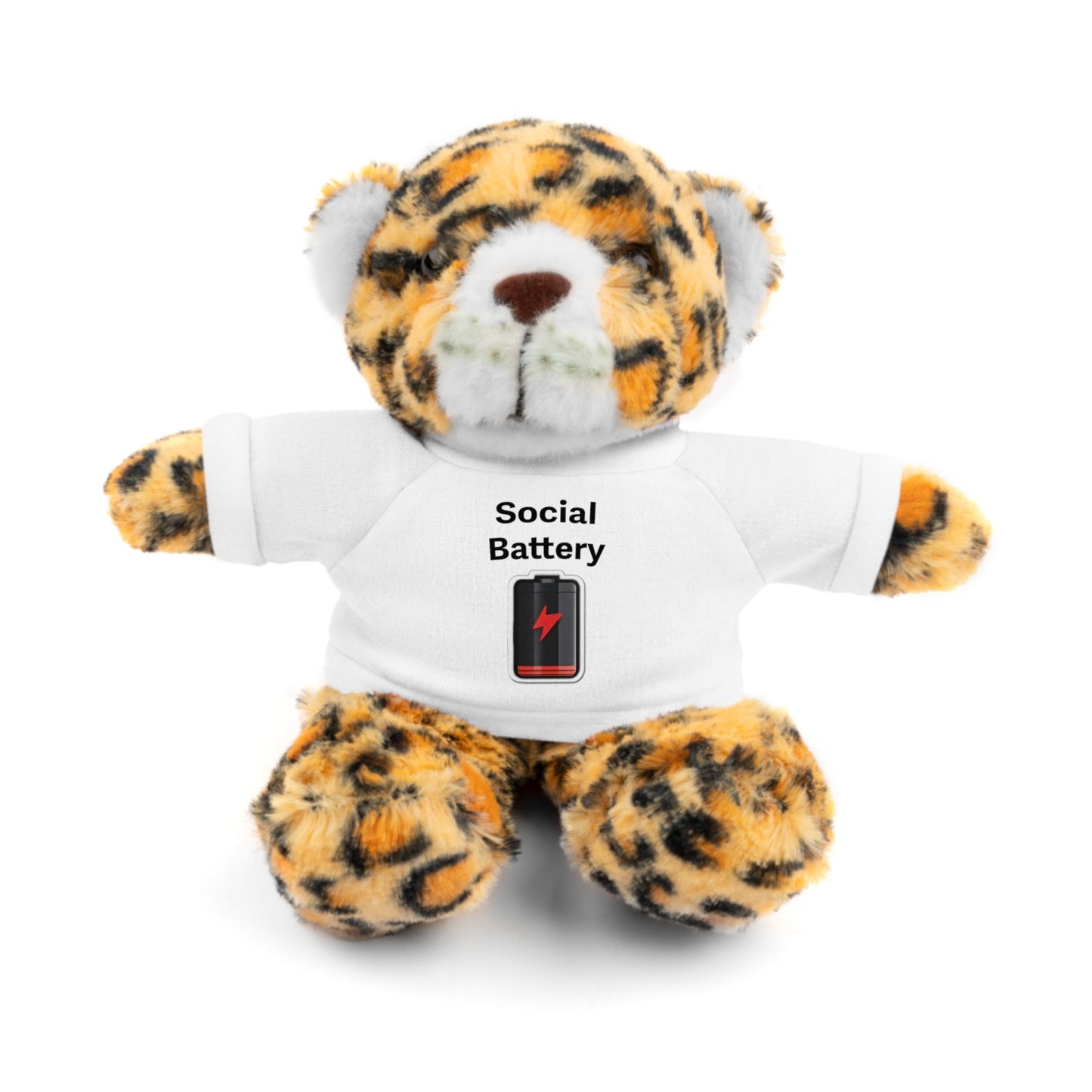 Social Battery Low Stuffed Animals with Tee