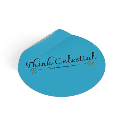 Think Celestial Round Vinyl Stickers