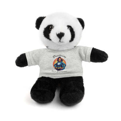 Positivity is a Superpower Female Superhero Stuffed Animals with Tee