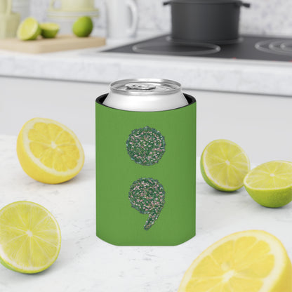 Flowers Semi-Colon Can Cooler