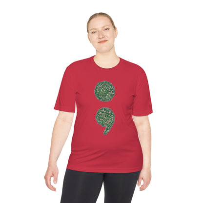 Flowers Semi-Colon Moisture Wicking Tee