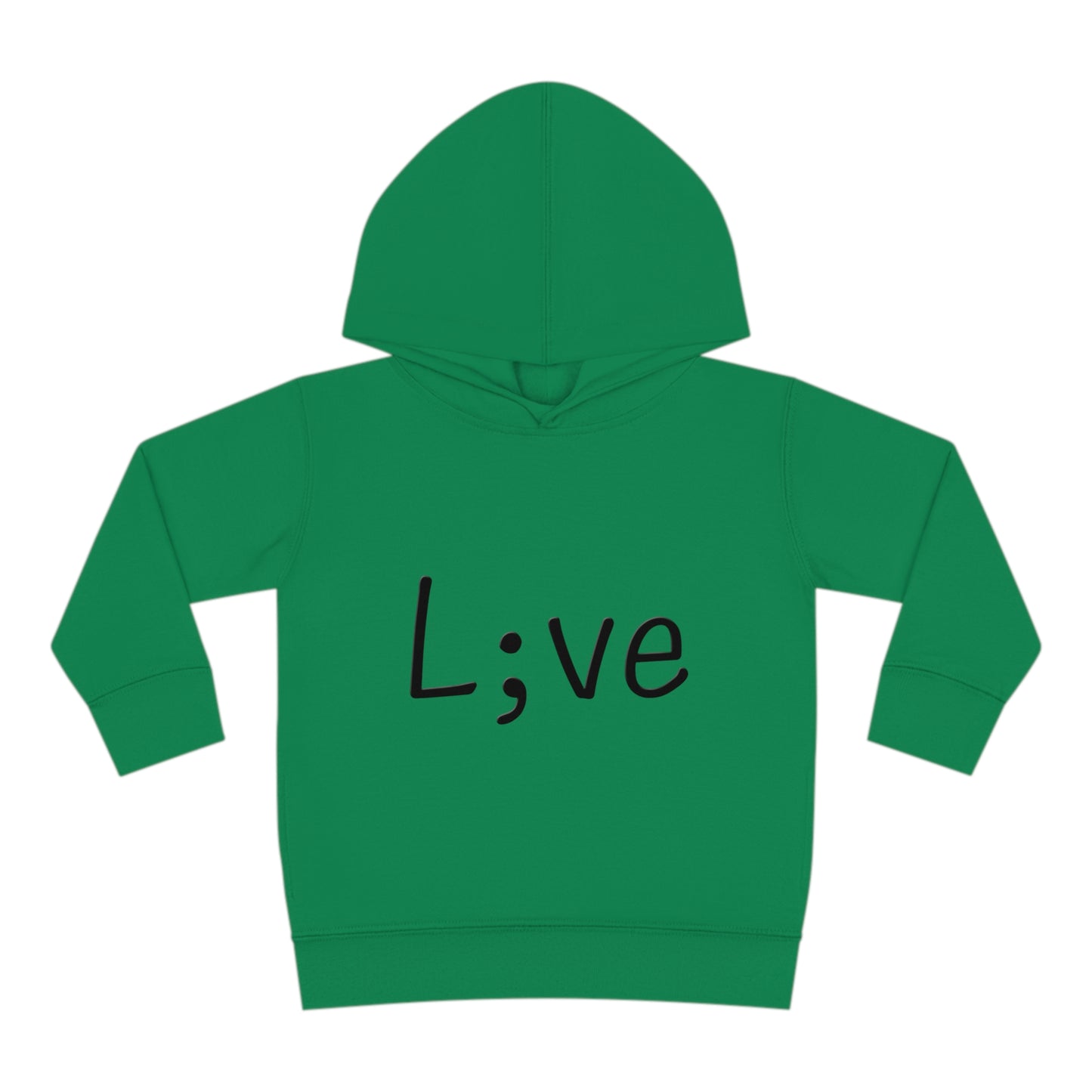 Semi-Colon L;ve Toddler Pullover Fleece Hoodie