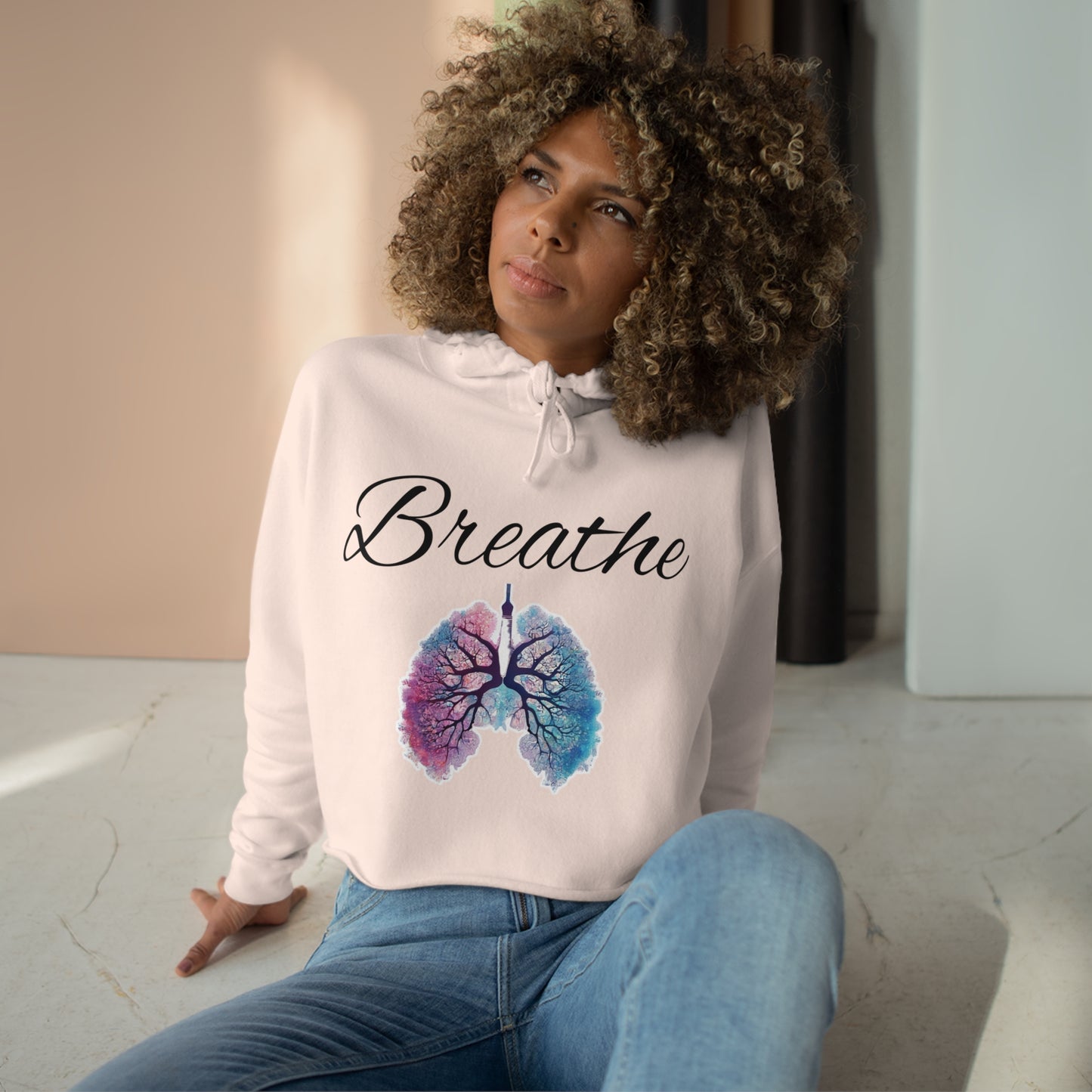 Breathe Crop Hoodie