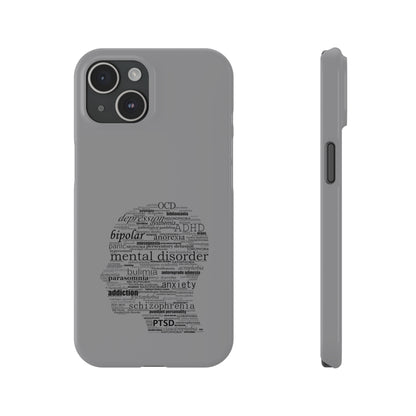 Mental Disorder Silhouette Slim Phone Cases