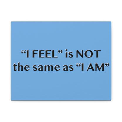 I Feel is Not the same as I Am Canvas Gallery Wraps