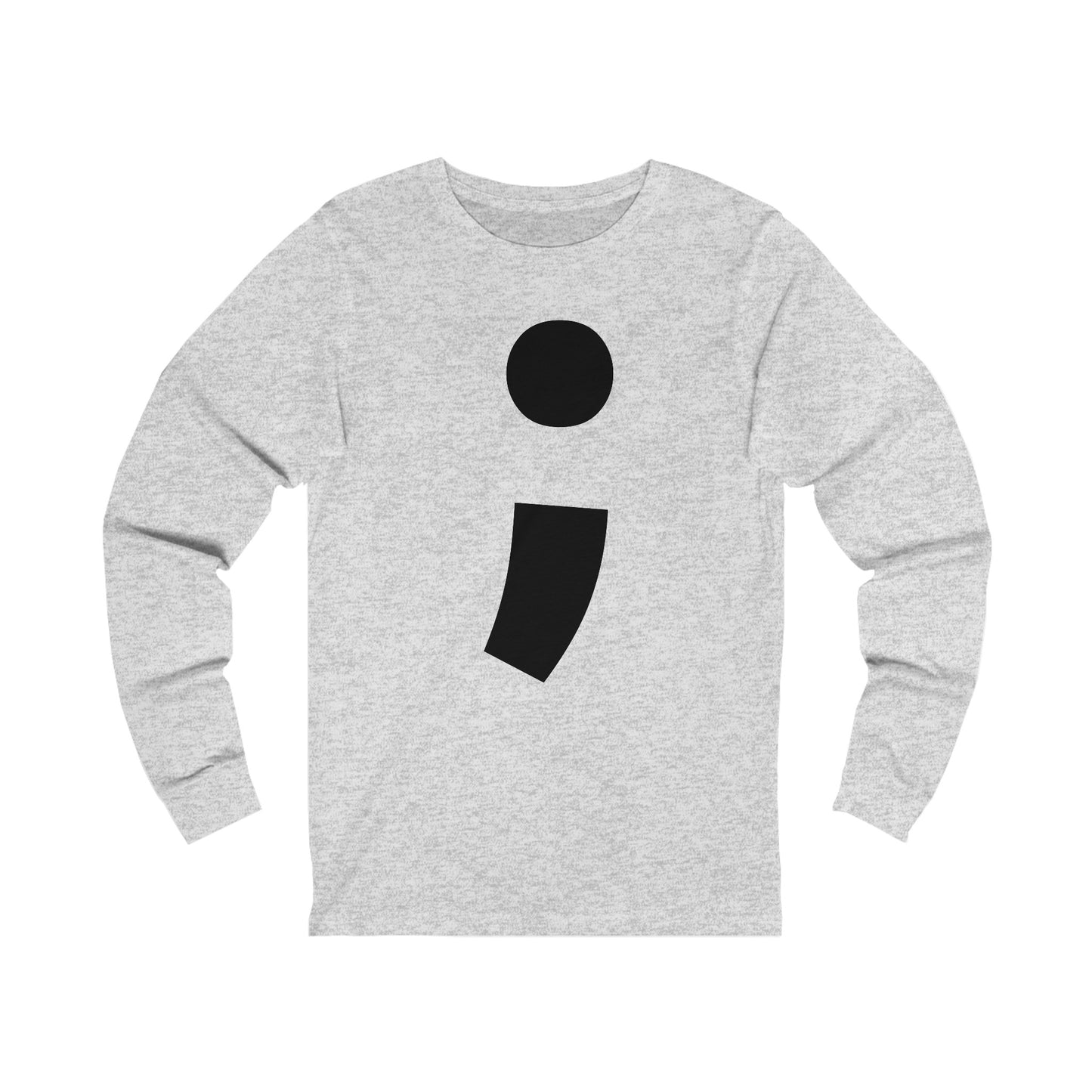 Semi-Colon ; Jersey Long Sleeve Tee