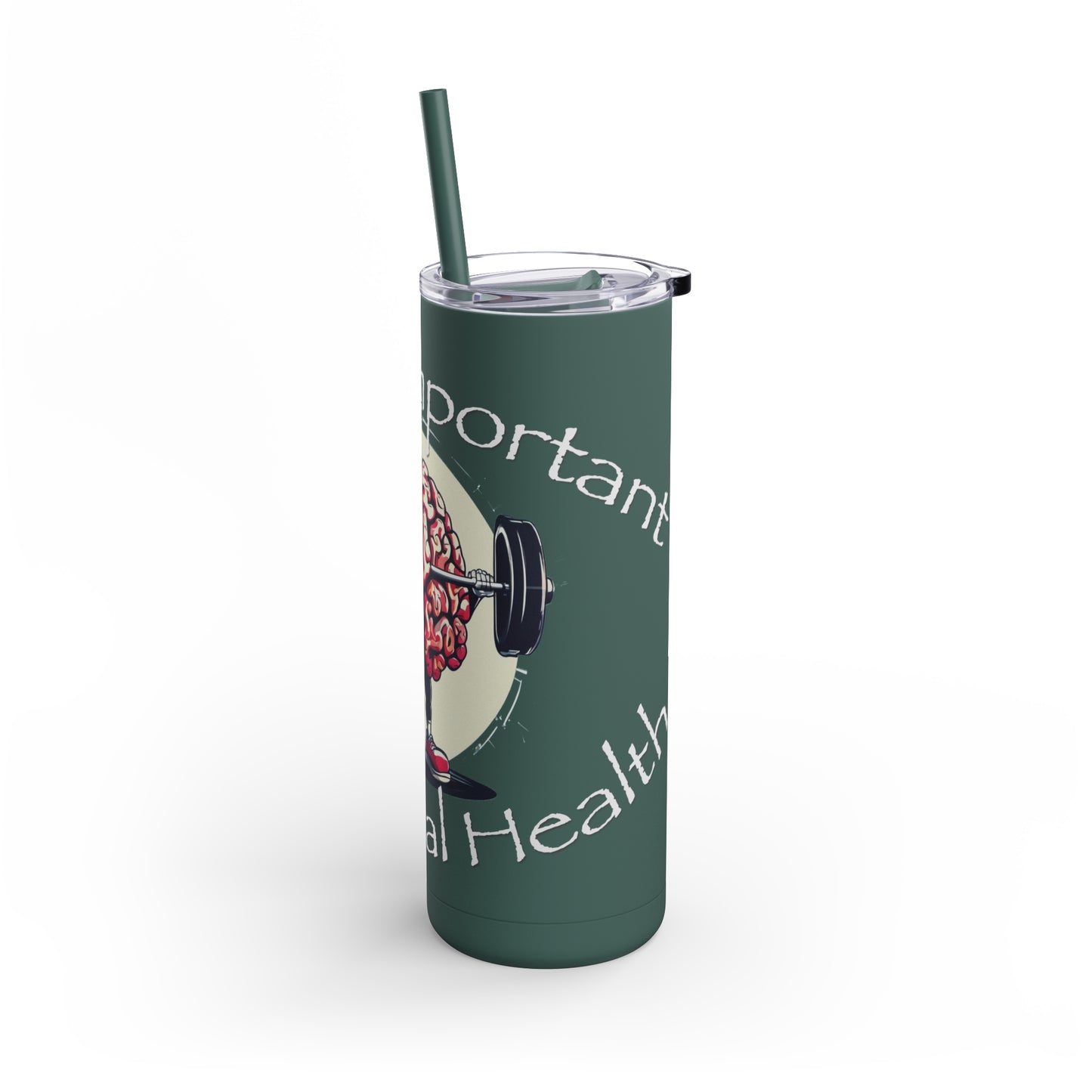 Mental Health Muscle Skinny Matte Tumbler, 20oz