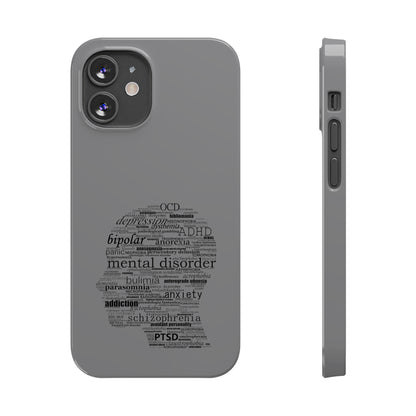 Mental Disorder Silhouette Slim Phone Cases