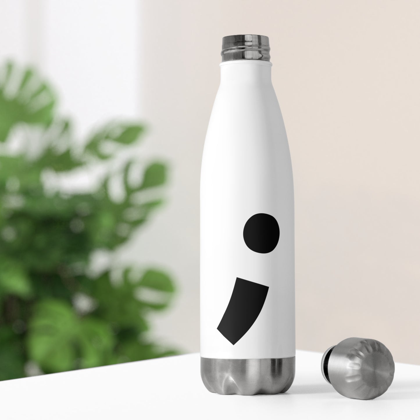 Semi-Colon ; 20oz Insulated Bottle