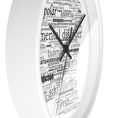 Mental Disorder Silhouette Wall Clock